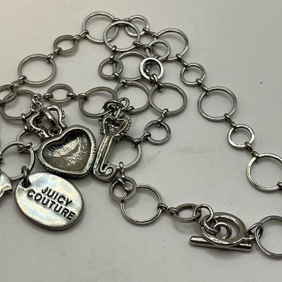 Juicy Couture silver tone Charm necklace - Picture 3 of 4